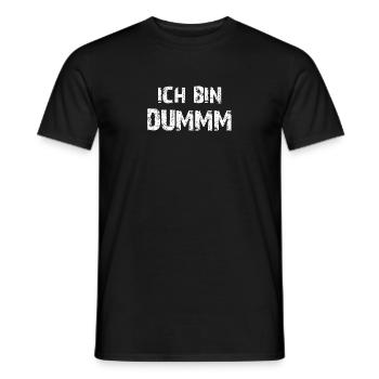 ICH BIN DUMM - Männer T-Shirt - Schwarz - Vorne - AI Model Male 178 light (178cm)