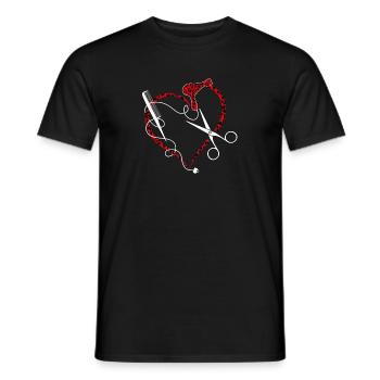 Maître coiffeur - T-shirt homme - noir - Devant - AI Model Male 178 light (178cm)