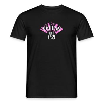Damen Friseur Geschenk Friseur Salon Priming - Männer T-Shirt - Schwarz - Vorne - AI Model Male 178 light (178cm)