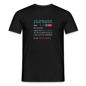 Apotheker Definition Funny Gift Classic Druck - Männer T-Shirt - Schwarz - Vorne - AI Model Male 178 light (178cm)