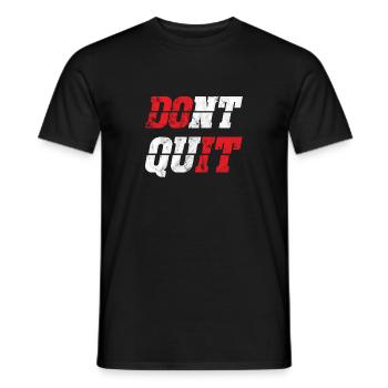 Don't Quit Do it Retro - Männer T-Shirt - Schwarz - Vorne - AI Model Male 178 light (178cm)