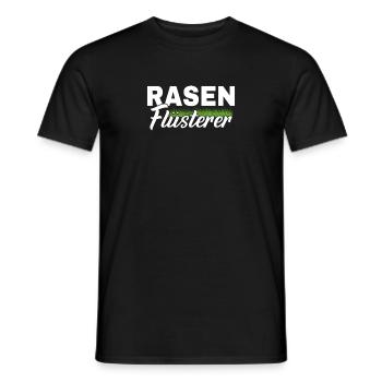 Rasenflüsterer Platzwart Greenkeeper Hobbygärtner - Männer T-Shirt - Schwarz - Vorne - AI Model Male 178 light (178cm)