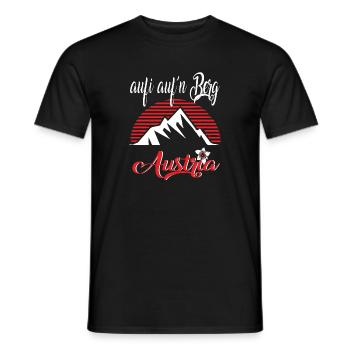 Autriche - aufi auf n Berg - T-shirt homme - noir - Devant - AI Model Male 178 light (178cm)