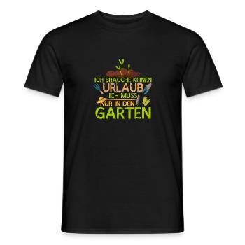 Garten Urlaub Design - Männer T-Shirt - Schwarz - Vorne - AI Model Male 178 light (178cm)
