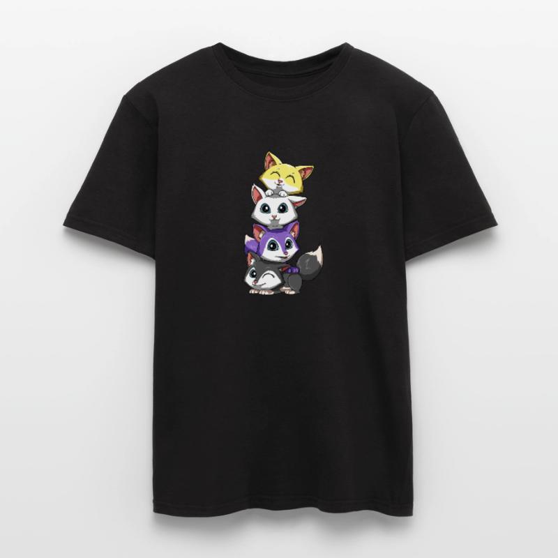 Non-binary foxes - Nonbinary LGBTQ Men's T-Shirt