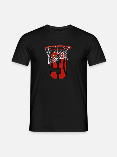 9 years basketball birthday - Bball - Men's T-Shirt - black