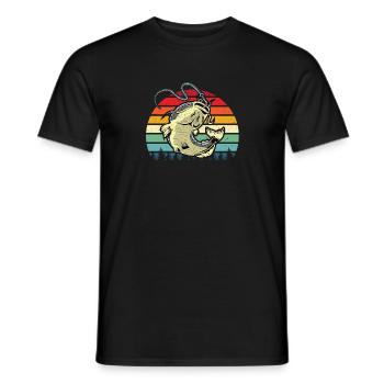 Catfish Shirt - Cooles Angelhemd - Cooles Angeln - Männer T-Shirt - Schwarz - Vorne - AI Model Male 178 light (178cm)