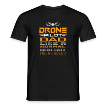 Drohne Drohnen Pilot Drone Dad Quadcopter Geschenk - Männer T-Shirt - Schwarz - Vorne - AI Model Male 178 light (178cm)