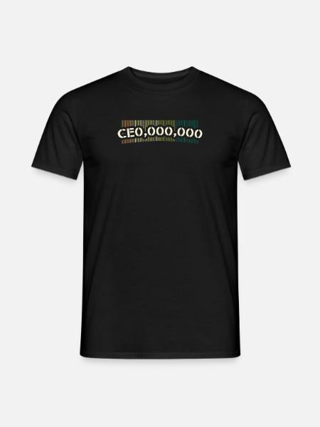 Owner CEO motif - Men's T-Shirt - black