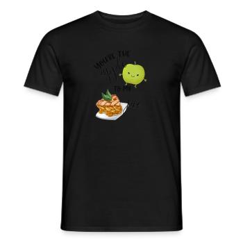 Vous êtes la pomme à ma tarte correspondant à des chemises de couple - T-shirt homme - noir - Devant - AI Model Male 178 light (178cm)