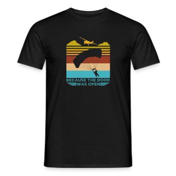 Fallschirmspringen Fallschirmspringer Geschenk - Männer T-Shirt - Schwarz - Vorne - AI Model Male 178 light (178cm)