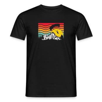 Parapente Parapente Parapente Retro - T-shirt homme - noir - Devant - AI Model Male 178 light (178cm)