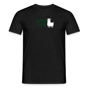 Kein Prob Lama Spanisches Lama - Männer T-Shirt - Schwarz - Vorne - AI Model Male 178 light (178cm)