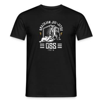 Leglock brasilianische Jiu Jitsu BJJ Geschenk-Design-Idee - Männer T-Shirt - Schwarz - Vorne - AI Model Male 178 light (178cm)