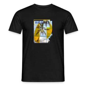 Maldives Beach Vintage - Men's T-Shirt - black - Front - AI Model Male 178 light (178cm)