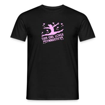 Gymnaste gymnaste gymnaste gymnastique drôle disant gymnaste - T-shirt homme - noir - Devant - AI Model Male 178 light (178cm)