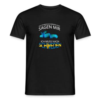 Die Stimmen in meinem Kopf sagen mir ich muss nach - Männer T-Shirt - Schwarz - Vorne - AI Model Male 178 light (178cm)