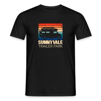 Funny design Trailer Park Sunnyvale Lovers design - Men's T-Shirt - black - Front - AI Model Male 178 light (178cm)