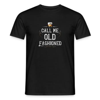 Call Me Old Fashioned Design Bithday Gift Whisky - T-shirt homme - noir - Devant - AI Model Male 178 light (178cm)