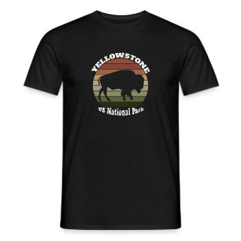 Yellowstone Dutton Ranch Vintage - Men's T-Shirt - black - Front - AI Model Male 178 light (178cm)