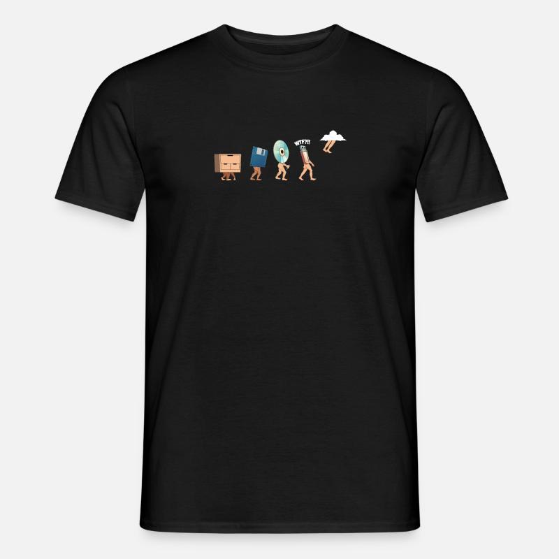 Cloud Computing Evolution - Idée cadeau pour Nerd - T-shirt homme - noir