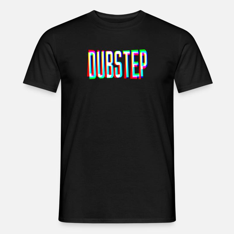 Dubstep Techno Raver Headbanger DJ Gift - Men's T-shirt - black