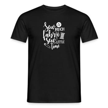 Coudre Belle Coudre Beaucoup De Tissu Coudre Peu de temps - T-shirt homme - noir - Devant - AI Model Male 178 light (178cm)