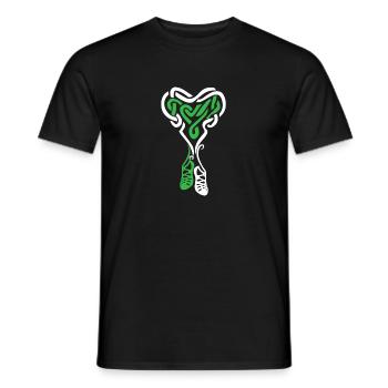 Irish Step Dancing Celtic Knot Heart - Männer T-Shirt - Schwarz - Vorne - AI Model Male 178 light (178cm)