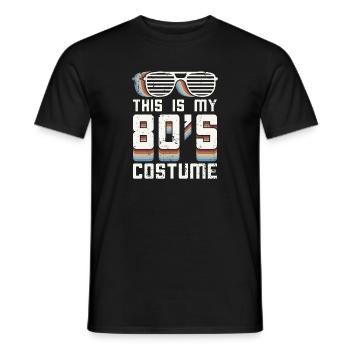 Cadeau des années 80, c'est mon cadeau de costume des années 80, fête des années 80 - T-shirt homme - noir - Devant - AI Model Male 178 light (178cm)