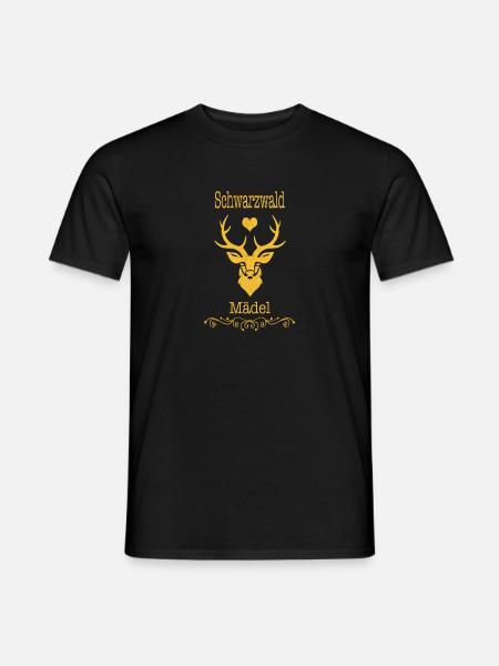 Schwarzwälder Schwarzwald Heimat Motiv - Männer T-Shirt - Schwarz
