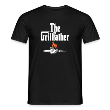 Grillfather drôles de parties de barbecue - T-shirt homme - noir - Devant - AI Model Male 178 light (178cm)