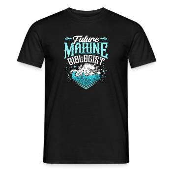 Futur cadeau de conception de biologiste marin pour la biologie - T-shirt homme - noir - Devant - AI Model Male 178 light (178cm)