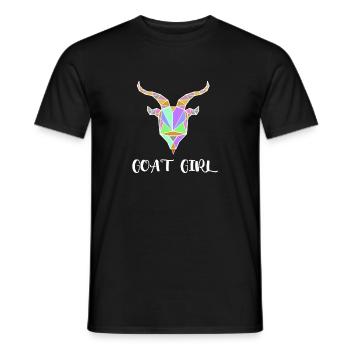 Goat Girl I Love Goats Gift Idea Goat Lover - T-shirt homme - noir - Devant - AI Model Male 178 light (178cm)