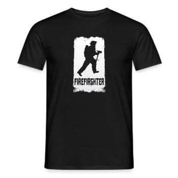 pompiers - T-shirt homme - noir - Devant - AI Model Male 178 light (178cm)