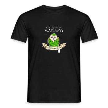 Lustiges Geschenk für Kakapo Papagei Neuseeland - Männer T-Shirt - Schwarz - Vorne - AI Model Male 178 light (178cm)