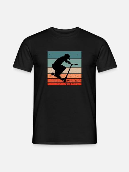 Scooter Roller Skater Tricks - Men's T-Shirt - black