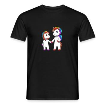 Große Schwester Einhorn - Männer T-Shirt - Schwarz - Vorne - AI Model Male 178 light (178cm)