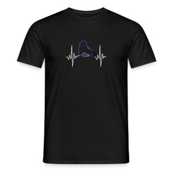 Patinage artistique cadeau fille patineuse artistique - T-shirt homme - noir - Devant - AI Model Male 178 light (178cm)