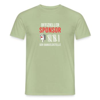 Autotuning Radarkontrolle Auto Sponsor - Männer T-Shirt - Sage - Vorne - AI Model Male 178 light (178cm)