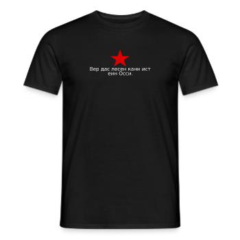 RDA Saxe Erfurt Ossi Berlin Est disant cadeau - T-shirt homme - noir - Devant - AI Model Male 178 light (178cm)