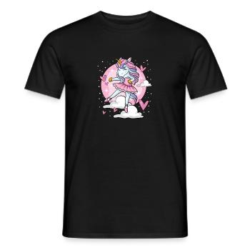 Ballet Unicorn Ballerina Cute Dance Teen Girl - Männer T-Shirt - Schwarz - Vorne - AI Model Male 178 light (178cm)