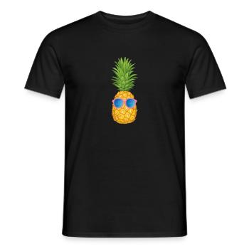 Ananas - T-shirt homme - noir - Devant - AI Model Male 178 light (178cm)