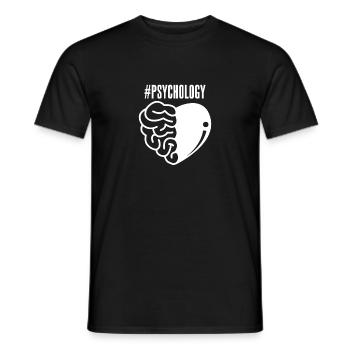 Psychologie - T-shirt homme - noir - Devant - AI Model Male 178 light (178cm)