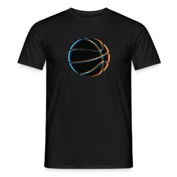 Surreale Magischer Basketball - Männer T-Shirt - Schwarz - Vorne - AI Model Male 178 light (178cm)