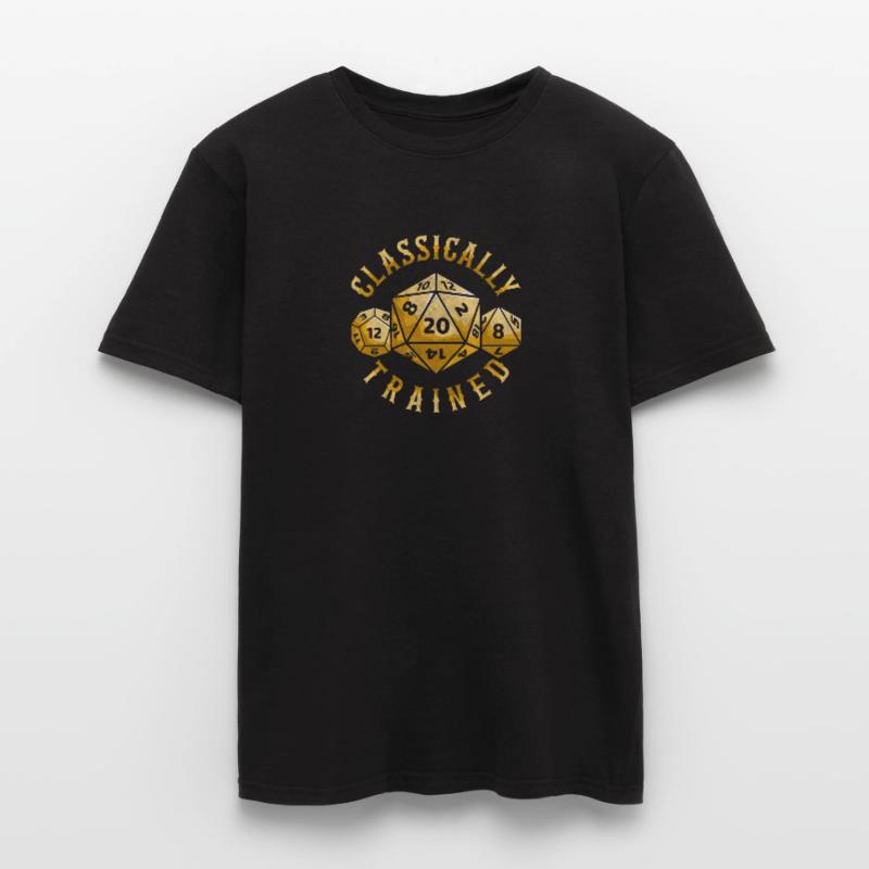 Classically Trained D20 Dice RPG Gift Tabletop Männer T-Shirt