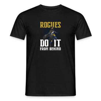 Tabletop Gaming Rogues Do It From Behind RPG Role - Men's T-Shirt - black - Front - AI Model Male 178 light (178cm)