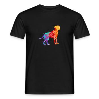 Chien - T-shirt homme - noir - Devant - AI Model Male 178 light (178cm)