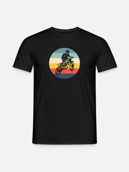 Motocross Vintage Motocross Cadeau Rétro Motocross - T-shirt homme - noir