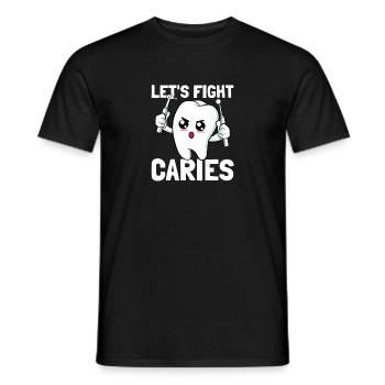 Dental Assistant Caries Dentistry Dentist Student - Men's T-Shirt - black - Front - AI Model Male 178 light (178cm)