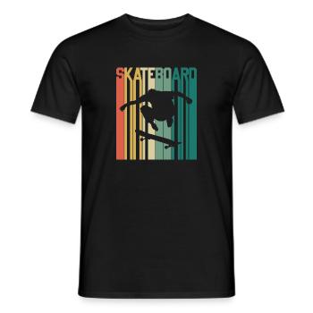 skateboarder design skateboard - T-shirt homme - noir - Devant - AI Model Male 178 light (178cm)